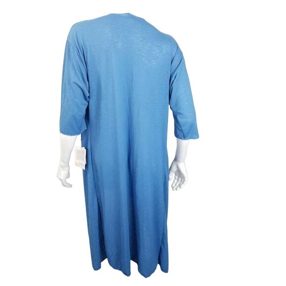 Lularoe Shirley Kimono Wrap SZ S Small Blue Solid - Picture 2 of 7